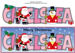 Santa & Snowman Chelsea Large Dl 2