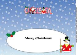 Santa & Snowman Chelsea Large Dl 2 Insert