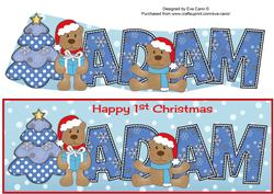 First Christmas Teddies Adam Large Dl