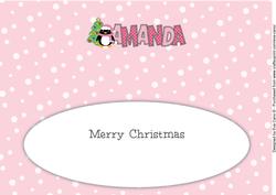 Eddie the Penguin Amanda Large Dl Insert