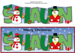 Snowmen Shaun Large Dl