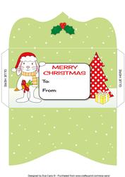 Christmas Bunny Money Wallet