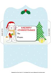 Christmas Bunny Money Wallet 3