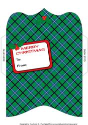 Christmas Tartan Money Wallet