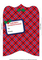 Christmas Tartan Money Wallet 3
