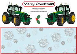 Green Christmas Tractor Without Name Large Dl