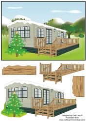 Christmas Static Caravan Decoupage