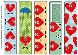 Happy Hearts Bookmarks