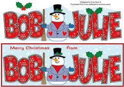 Merry Christmas from Bob Julie Large Dl