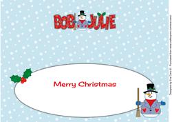 Merry Christmas from Bob Julie Large Dl Insert