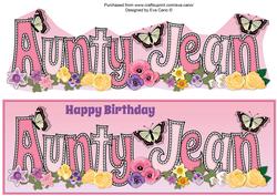 Flower Blossom Aunty Jean Large Dl