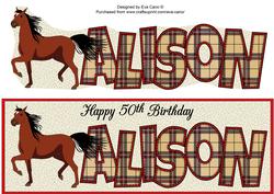 Horse Alison 50th Large Dl