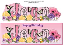 Flower Blossom Jean Large Dl