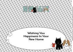 Jazz & Kosmo Dogs New Home Large Dl Insert