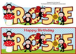 Cute Ladybirds Rosie Large Dl