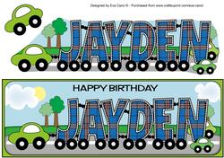 Little Cars Jayden Large Dl