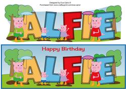 Pinkie Pigs Day Out Alfie Large Dl