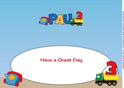 Toy Truck & Phone Pau 3 Large Dl Insert