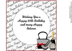 Bag, Shoes and Bubbly 65 Today Mini Kit Insert