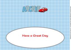 Red Porsche Archie Large Dl Insert