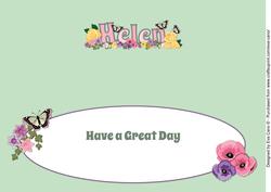 Flower Blossom Helen Large Dl Insert