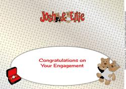Engagement Teddies Josh & Ellie Large Dl Insert
