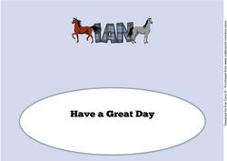 Horses Ian Large Dl Insert