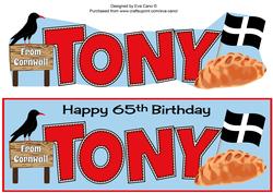 Cornish Theme Tony 65th Large Dl
