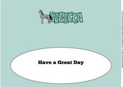 Horse Rebecca Large Dl Insert
