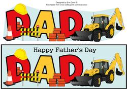 Construction Dad Fathers Day Large Dl