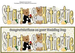Wedding Day with Teddies Stuart & Katherine Large Dl