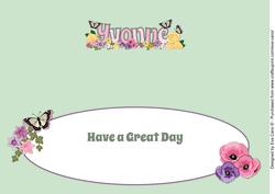 Flower Blossom Yvonne Large Dl Insert