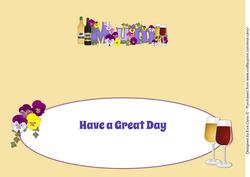 Bright Flowers & Wine Mum Large Dl Insert