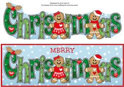 Gingerbread Couple Christmas Large Dl