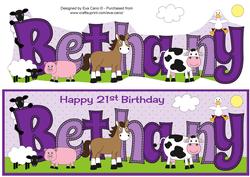 Farm Animals Bethany 21st Large Dl