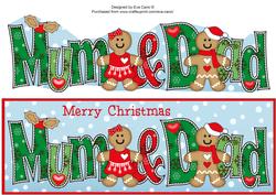 Gingerbread Couple Mum & Dad Large Dl