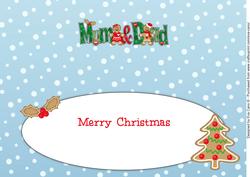 Gingerbread Couple Mum & Dad Large Dl Insert