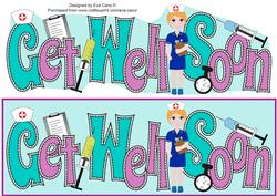 Cute Nurse Get Well Soon Large Dl
