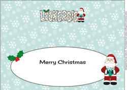 Merry Christmas from Lockerbie Large Dl Insert