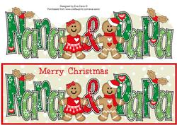 Gingerbread Couple Nana & Papa Large Dl 2
