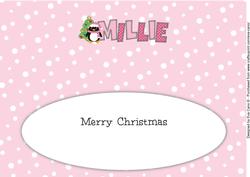 Eddie the Penguin Millie Large Dl Insert