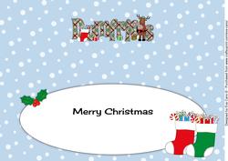 Merry Christmas from Dumfries Rudolf Large Dl Insert