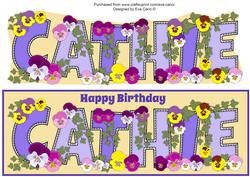 Bright Flowers Cathie Large Dl