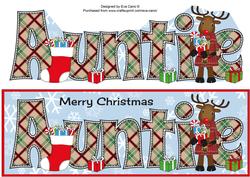 Scottish Rudolf the Reindeer Auntie Large Dl