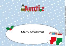 Snowman in Jacket Auntie Large Dl Insert