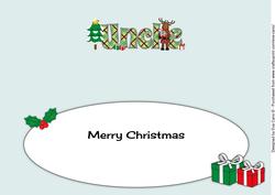 Scottish Rudolf the Reindeer Uncle Large Dl Insert