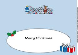 Scottish Rudolf the Reindeer Brother Large Dl Insert