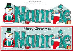 Snowman in Jacket Nannie Large Dl