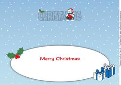 Scottish Snowman Piper Christmas Large Dl Insert