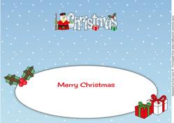 Scottish Snowman Christmas Large Dl Insert